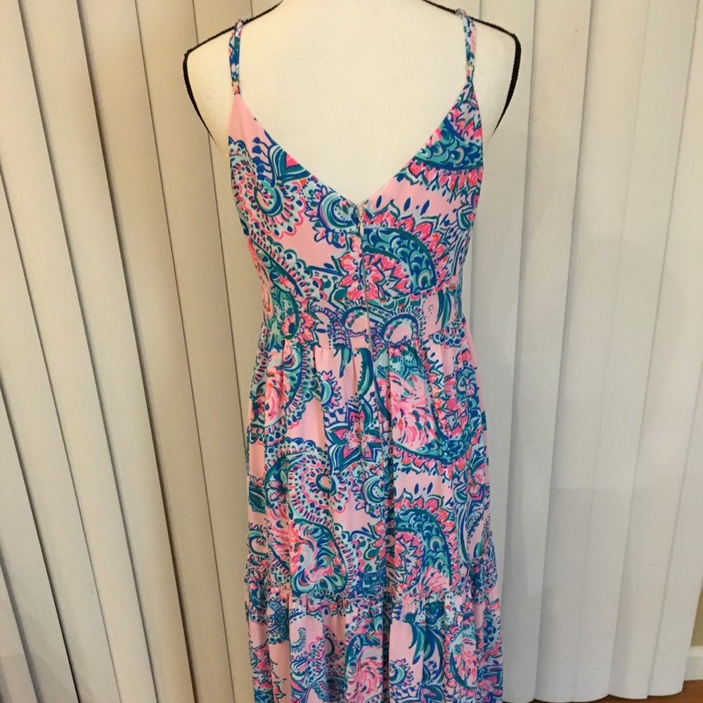 Lilly Pulitzer long v neck maxi dress